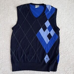Men's J. Lindeberg‎ Large Merino Wool Pullover Sweater Vest